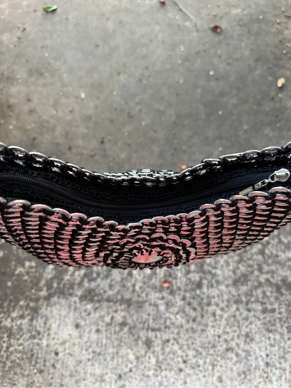 Walleska Ecochicc Handmade Recycled Soda Pop Tab Shoulder Bag. A PIECE OF ART!